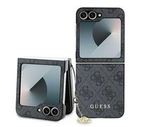 CG MOBILE Guess GUHCZF6GF4GGR Coque pour Z Flip6 F741 Noir 4G Charm