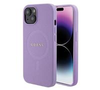 CG Mobile Guess GUHMP15MPSAHMCU Coque Rigide pour iPhone 15 Plus 6,7" Violet Saffiano