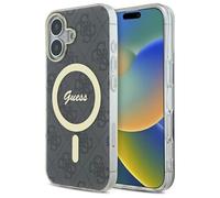 CG MOBILE Guess GUHMP16MH4STK Coque pour iPhone 16 Plus 6,7" Noir IML 4G