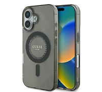 CG Mobile Guess GUHMP16MPFTDTEK Coque pour iPhone 16 Plus 6,7" Noir Coque Rigide avec Strass IML
