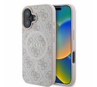 CG Mobile Coque rigide Guess GUHMP16SG4GFRP pour iPhone 16 6,1" Rose 4G Anneau Classic Logo