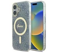 CG Mobile Guess GUHMP16SH4STB Coque Rigide pour iPhone 16 6,1" Bleu IML 4G