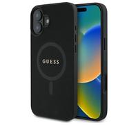 CG Mobile Guess GUHMP16SPSAHMCK Coque pour iPhone 16 6,1" Noir Logo Saffiano Classic