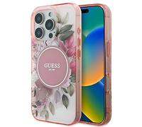 CG Mobile Coque rigide GUHMP16XHFWBDCEP pour iPhone 16 Pro Max 6,9" Rose IML Fleur & Cercle Tonal