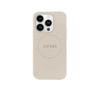 CG Mobile Coque Guess GUHMP16XPGHSMME pour iPhone 16 Pro Max 6,9" Beige rigide avec anneau grainé