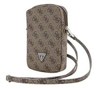 CG Mobile Guess GUWBZP4GFTSW Étui pour téléphone Portable avec Fermeture éclair 4G Marron Triangle, Marron
