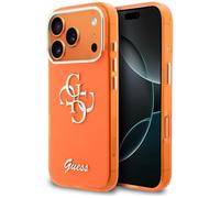 CG MOBILE Guess IML 4G Script Metal Coque pour iPhone 17 Pro (orange)