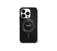 CG Mobile Coque rigide pour iPhone 16 Pro GUHMP16LPFTDTEK – IML Strass MagSafe – Noir