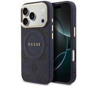 CG MOBILE Guess Peony Hot Stamp Compatible avec MagSafe Coque pour iPhone 17 Pro Max Rose