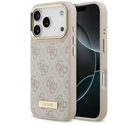 CG MOBILE Guess Plaque logo 4G compatible avec coque MagSafe pour iPhone 17 Pro (rose)