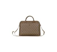 CG Mobile Sacoche pour ordinateur portable Guess 15" 4G - fermeture éclair, logo triangle - marron