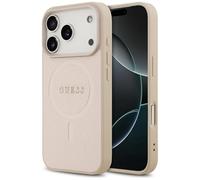 CG Mobile Étui Guess Saffiano Classic Logo MagSafe pour iPhone 17 Pro Rose