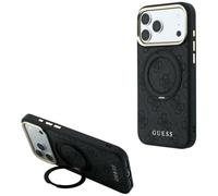 CG MOBILE Guess Support anneau 360 4G Classic Logo compatible avec coque MagSafe pour iPhone 18 Pro / 17 Pro (noir)