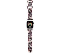 CG Mobile Hello Kitty HKAWMSDGPTP Bracelet de montre pour Apple Watch 38/40/41 mm Bracelet rose en silicone Tags Graffiti