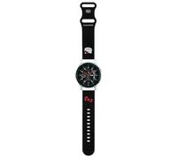CG MOBILE Hello Kitty HKUWLSCHBLK Bracelet de montre universel en silicone Motif tête de kitty Noir 22 mm, Silicone