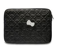 CG Mobile Housse Hello Kitty HKCSZPEKHBPK PU matelassé zip noeuds 14" Noir