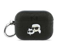 CG Mobile Karl Lagerfeld Coque de protection pour AirPods Pro 3 avec monogramme Karl & Choupette Noir