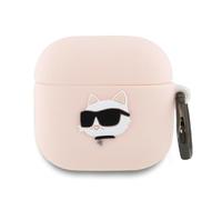 CG Mobile Karl Lagerfeld Coque en Silicone 3D pour AirPods 4 (Rose)