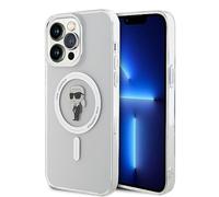 CG MOBILE Karl Lagerfeld Coque Magsafe IML IKonIK pour iPhone 15 Pro, Anti-Rayures, résistante aux Chutes, Protection arrière intégrale Fine pour iPhone 15 Pro 6,1", Transparent