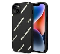 CG MOBILE Karl Lagerfeld Coque pour iPhone 14 Pro Max - Étui en Cuir PU grainé avec Motif Logomania - Anti-Rayures - Antichoc - Protection intégrale pour iPhone 14 Pro Max 6,7" - Noir