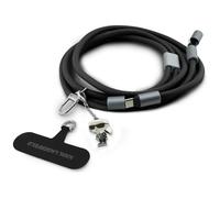 CG Mobile Karl Lagerfeld Cordon universel CBDY Icône Charme USB-C/USB-C (Noir)