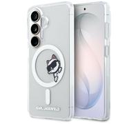 CG MOBILE Karl Lagerfeld IML Guck-Guck Choupette Compatible avec MagSafe Coque pour Samsung Galaxy S26 (Transparent)