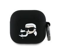 CG Mobile Karl Lagerfeld Karl&Chaupette Tête 3D en silicone pour AirPods 4 Noir