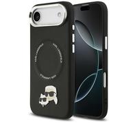 CG MOBILE Karl Lagerfeld Karl & Choupette Broches compatibles avec MagSafe Coque pour iPhone 17 Air (noir)