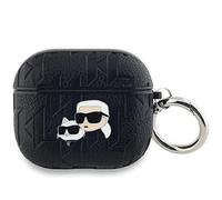 CG Mobile Karl Lagerfeld KLA3PGKCPK Étui pour AirPods 3 Noir Monogramme Karl & Choupette Head
