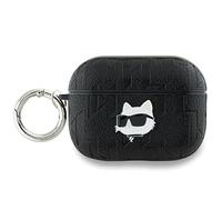 CG Mobile Karl Lagerfeld KLAP2PGCHPK Étui pour AirPods Pro 2 (2022/2023) Noir Monogramme Tête de Choupette