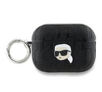 CG Mobile Karl Lagerfeld KLAP2PGKIPK Étui pour AirPods Pro 2 (2022/2023) Noir Monogramme Karl Head