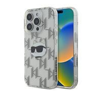 CG MOBILE Karl Lagerfeld KLHCP16XHKLPCHT Coque pour iPhone 16 Pro Max 6,9" Transparent Tête de Choupette IML électroplaquée