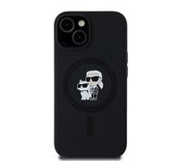 CG MOBILE Karl Lagerfeld KLHMN61SCMKCRHK Coque pour iPhone 11/XR 6,1" Noir Coque rigide en silicone Karl & Choupette