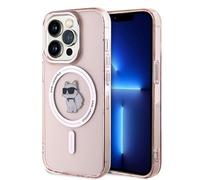 CG Mobile Karl Lagerfeld KLHMP14XHFCCNOP Coque Rigide pour iPhone 14 Pro Max 6,7" Rose IML Choupette
