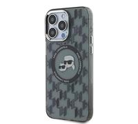 CG Mobile Karl Lagerfeld KLHMP16XHMCKMHK Coque pour iPhone 16 Pro Max 6,9" Noir IML Monogramme Tête Karl & Choupette