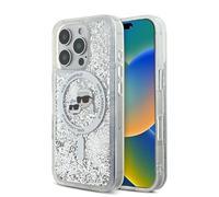 CG Mobile - Coque MagSafe rigide Karl & Choupette, paillettes liquides antichoc iPhone 16 Pro Max