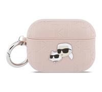 CG Mobile Karl Lagerfeld Monogram Karl & Choupette Coque de protection pour AirPods Pro 3 (rose)
