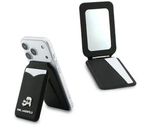 CG MOBILE Karl Lagerfeld Stand Mirror Wallet, compatible avec MagSafe (noir)
