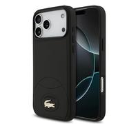 CG MOBILE Lacoste Bliss Coque compatible avec MagSafe pour iPhone 17 Pro, noir