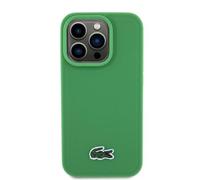 CG MOBILE Lacoste HC Magsafe Iconic Petit Logo imprimé en polyuréthane pour iPhone 15 Pro Max, Couleur Verte