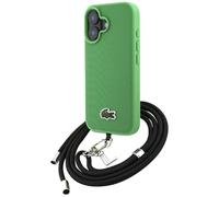 CG MOBILE Lacoste Iconic Petit Pique Crossbody Coque pour iPhone 16 Plus compatible avec MagSafe (vert)