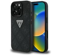 CG MOBILE Lacoste Iconic Petit Pique Crossbody Coque pour iPhone 16 Pro Max Compatible avec MagSafe (Noir)