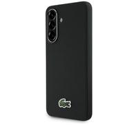 CG MOBILE Lacoste Iconic Petit Piqué tissé Logo Coque pour Samsung Galaxy A56 (Noir)
