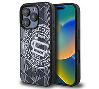 CG MOBILE Lacoste LCHMP16XPSWV Coque pour iPhone 16 Pro Max 6,9" Marine Mono Sportswear