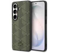 CG MOBILE Lacoste Monogramme en PVC - Coque compatible avec MagSafe pour Samsung Galaxy S26 (kaki)