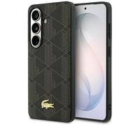 CG MOBILE Lacoste Monogramme en PVC The Mix compatible avec MagSafe Coque pour Samsung Galaxy S26 Plus (marron)