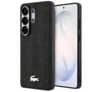 CG MOBILE Lacoste Nomograme Gold Logo Compatible avec MagSafe Coque pour Samsung Galaxy S26 Ultra (Noir)