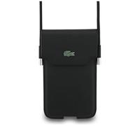 CG MOBILE Lacoste Pochette universelle à manches croisées Petit Piqué Logo en métal XL Noir