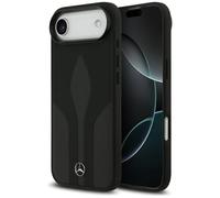 CG MOBILE Mercedes The Move Étui de protection en cuir compatible avec MagSafe pour iPhone 17 Air (noir)