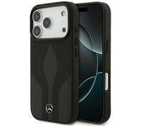 CG MOBILE Mercedes The Move Étui de protection en cuir compatible avec MagSafe pour iPhone 17 Pro (noir)